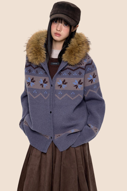 Fair Isle Sweater Jacket