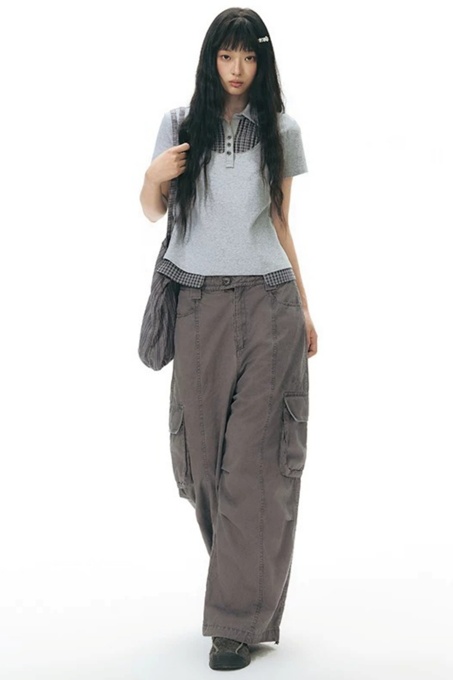 Vintage Embroidered Cargo Pants