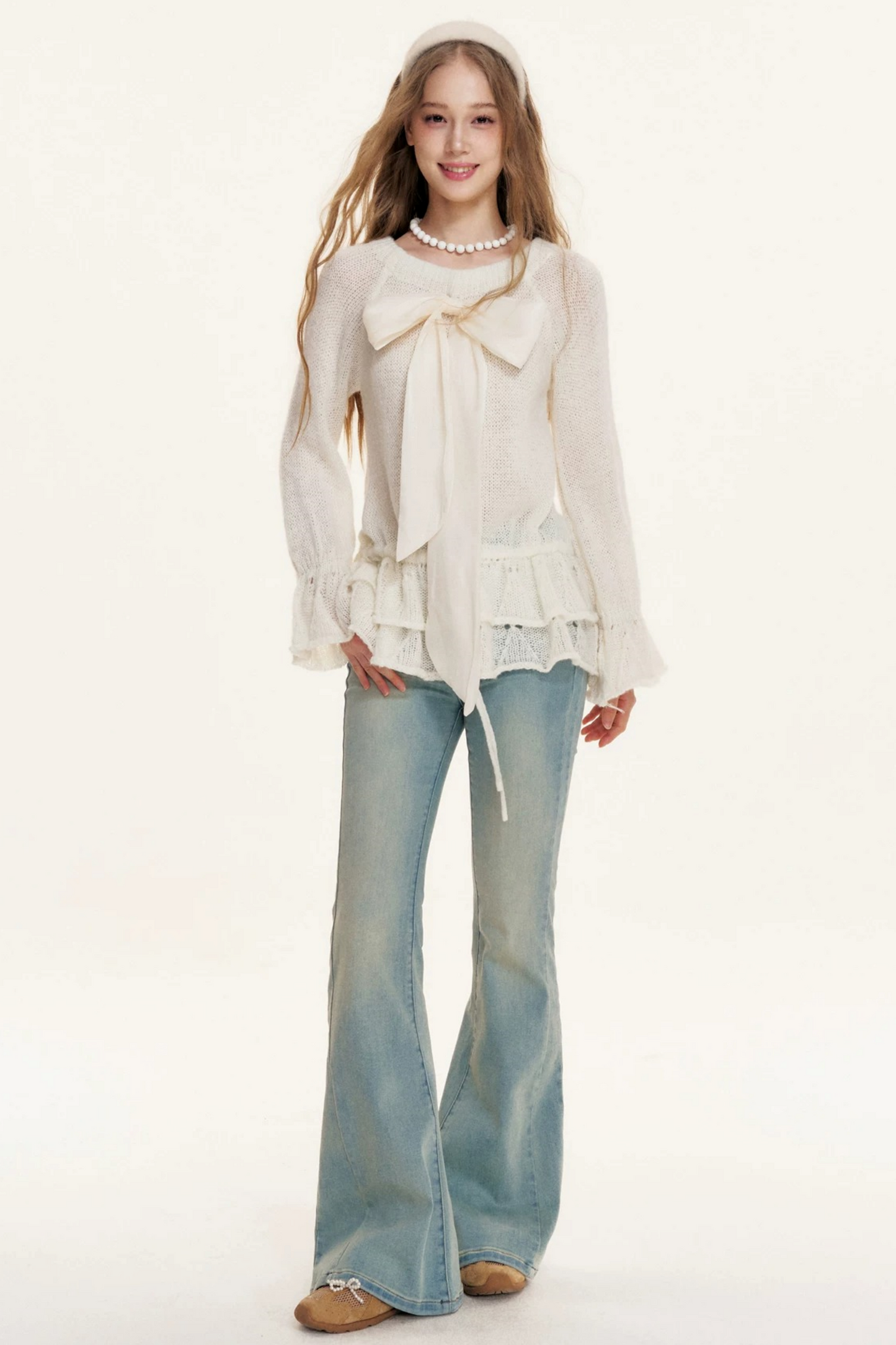 Multi-Wear Bow Knit Sweater