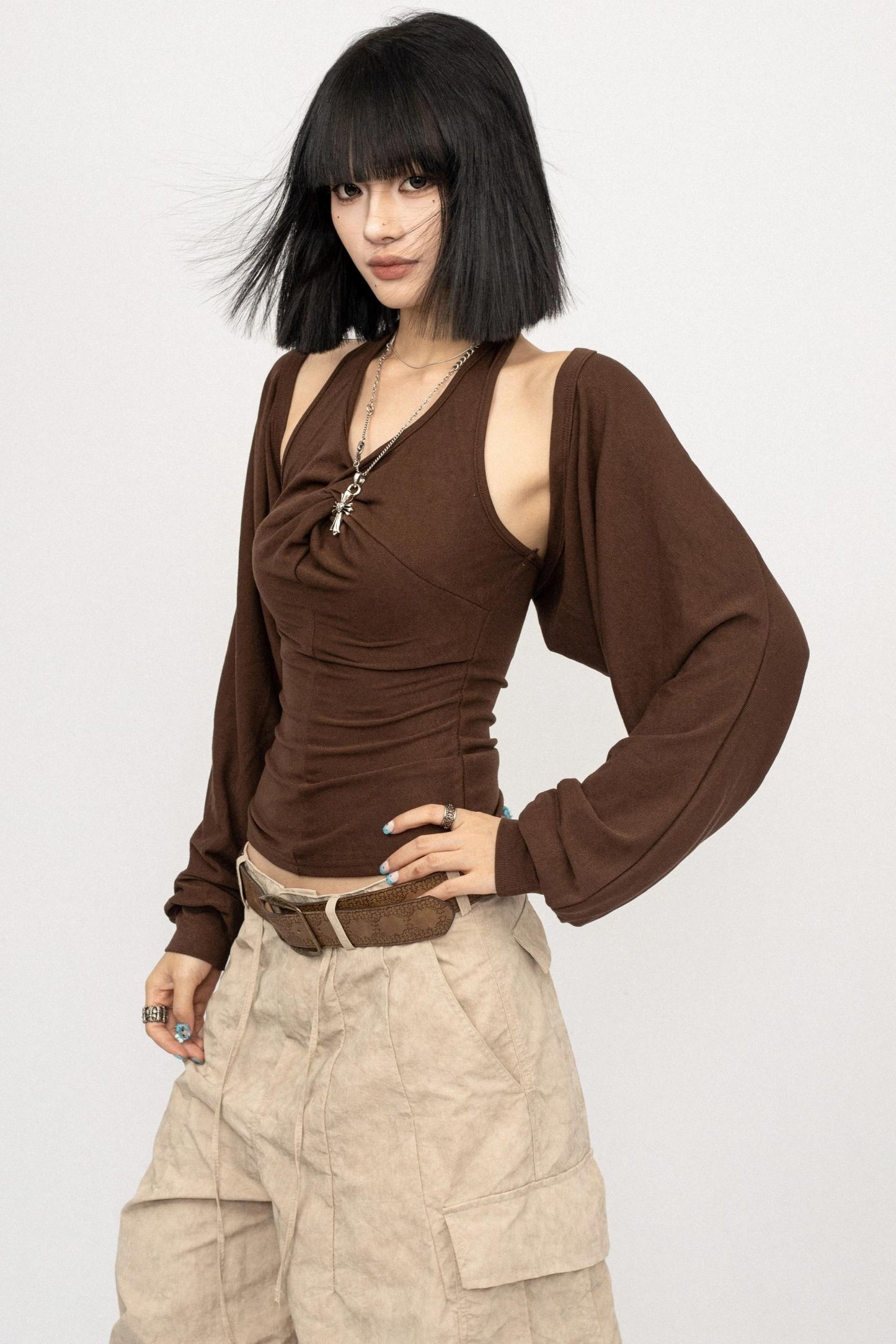 American Vintage Halter Neck Two-Piece Knitwear