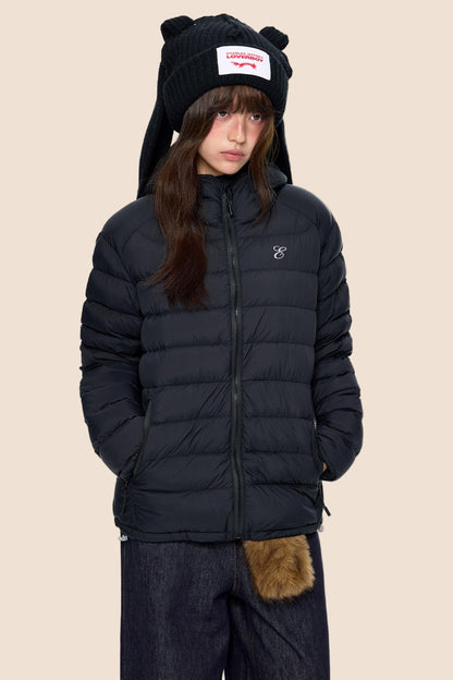 White Duck Down Hooded Jacket