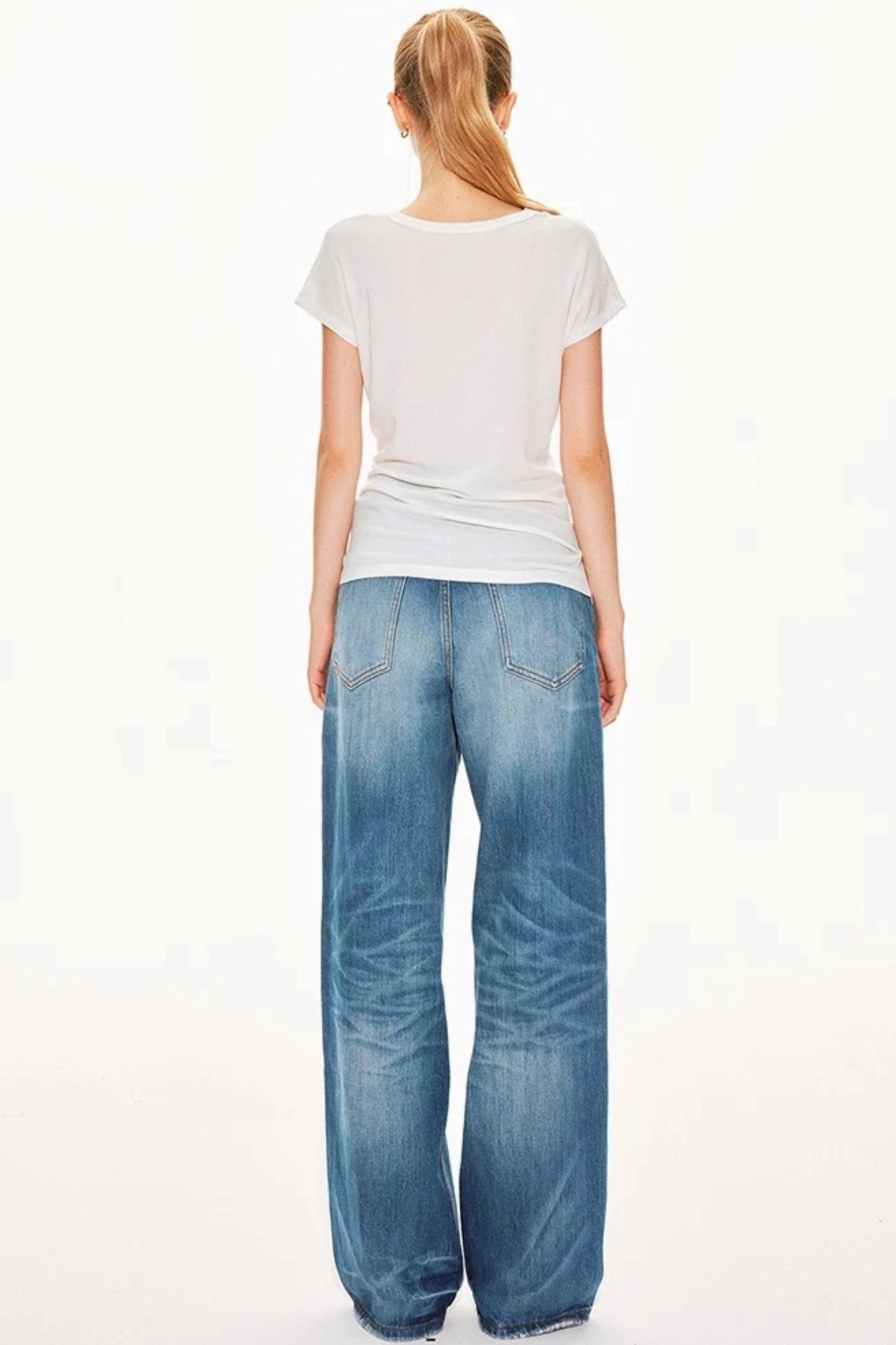 Tencel Wool V-Neck Top