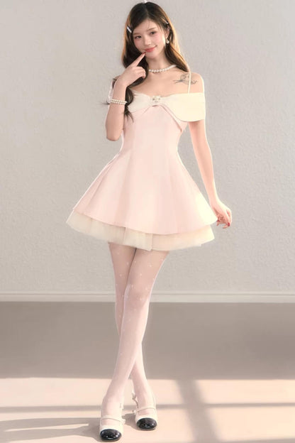 Off-Shoulder Bowknot Princess Dress