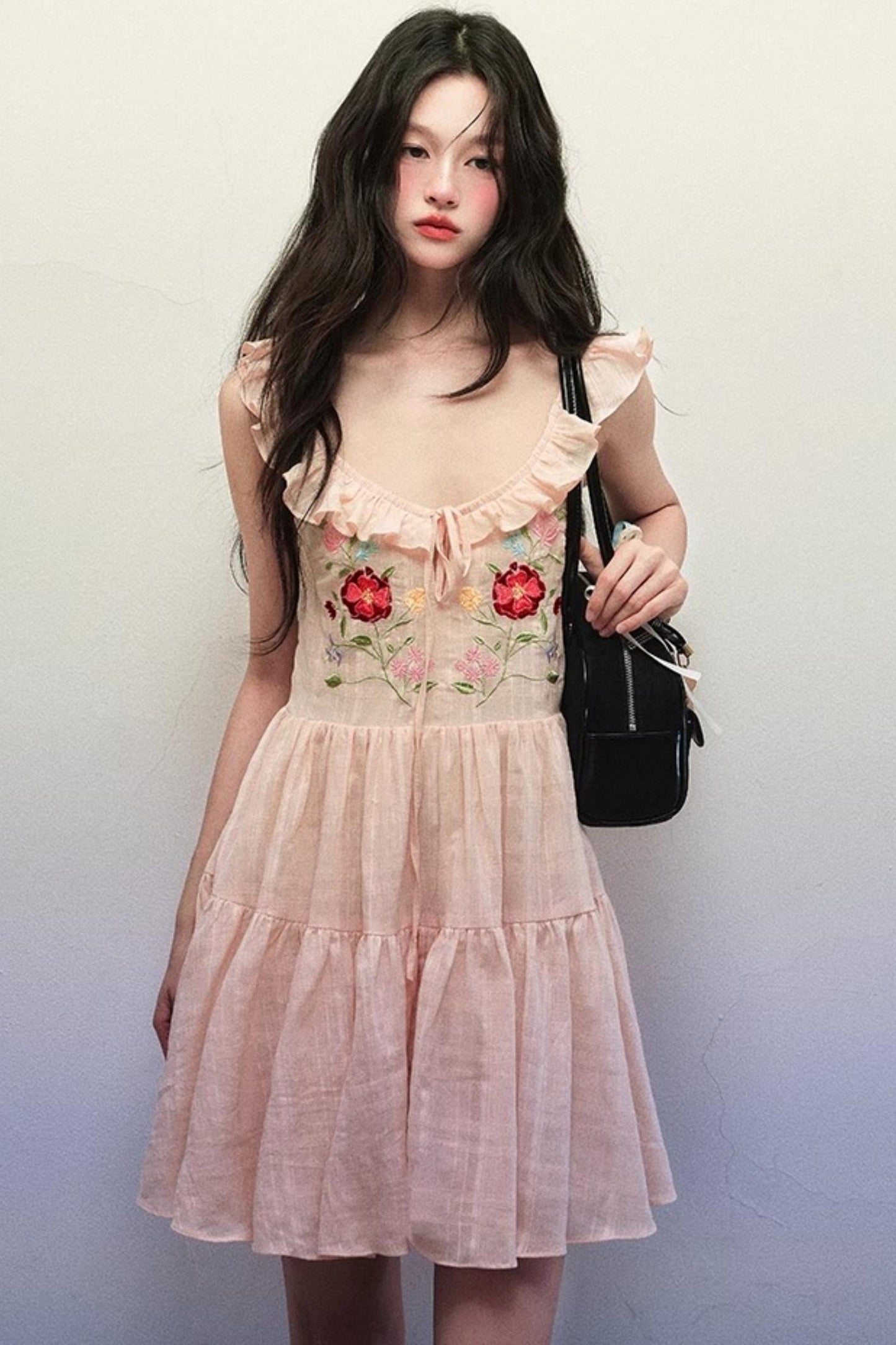 V-Neck Blossom Dress