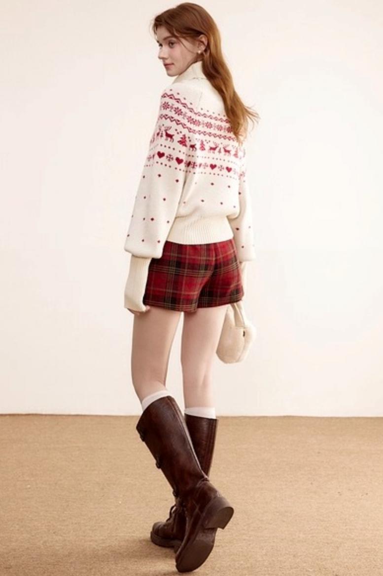 Christmas Fair Isle Turtleneck Sweater