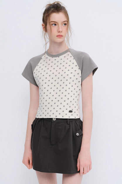 Retro Star Raglan Top