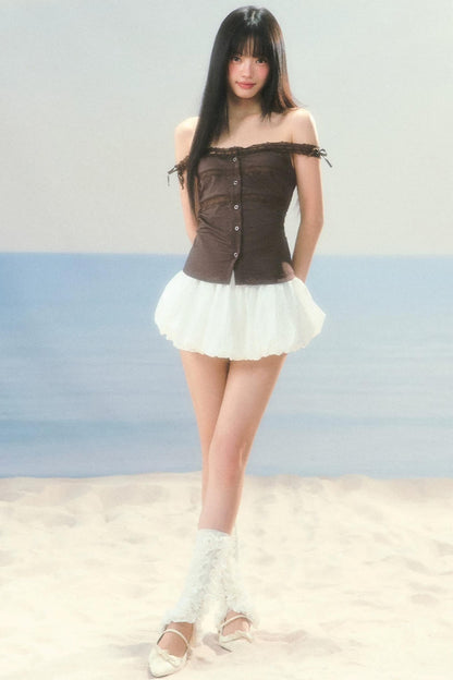 Slim-Fit Patchwork Tank Top Set-Up