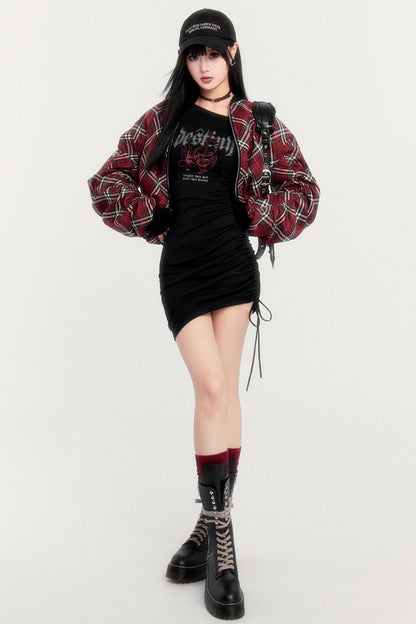 Reversible Plaid Plush Jacket