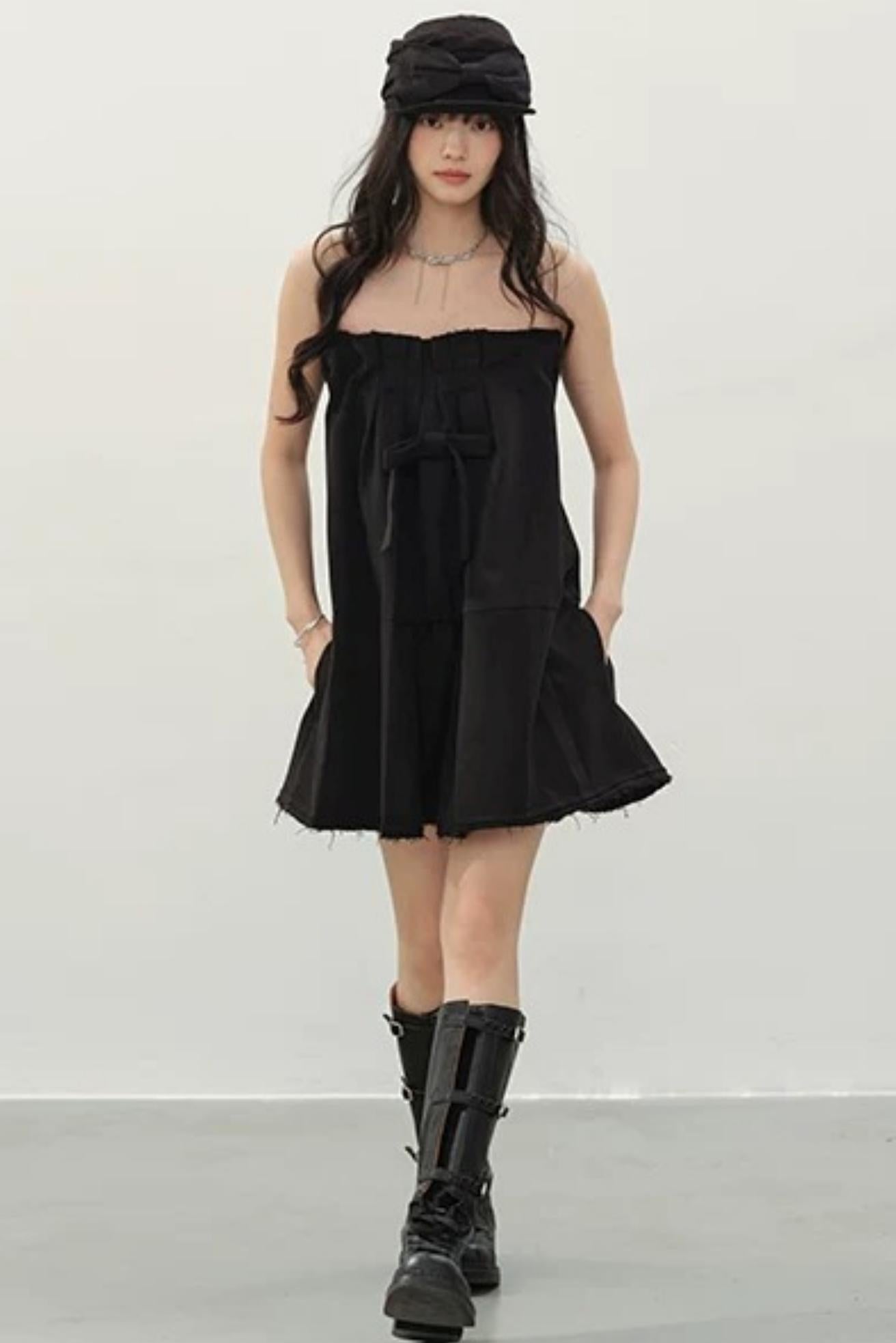 Midnight Love Bow Dress