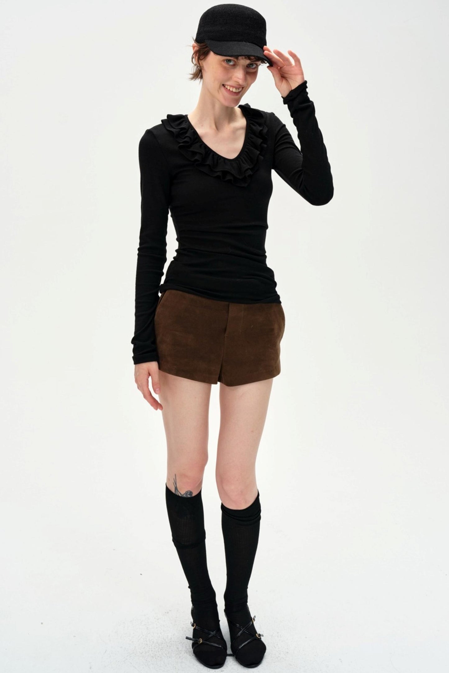 Lace V-Neck Slimming Top