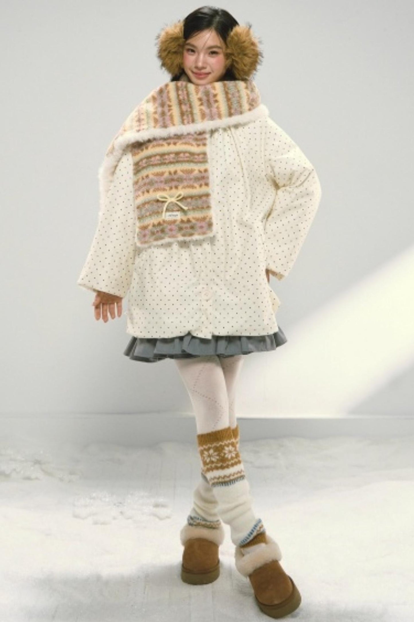 Fair Isle Plush Scarf