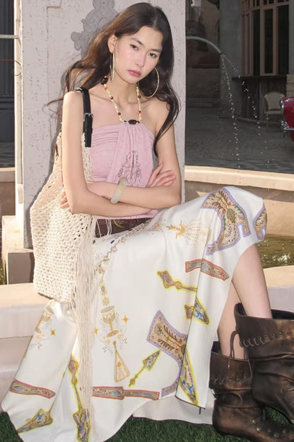 Tannite Shell Tassel Skirt