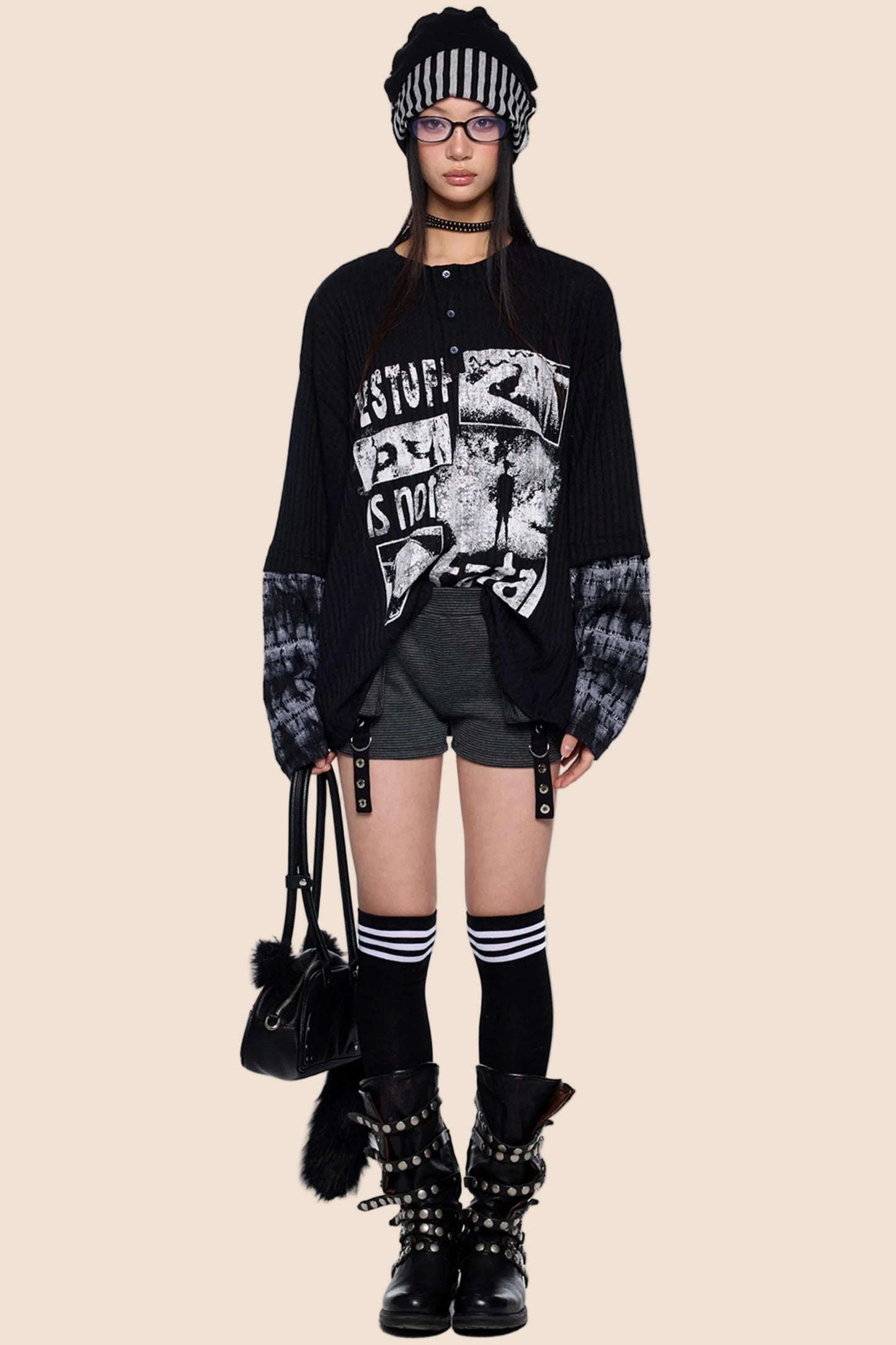 Henry Patchwork Knit Sweater