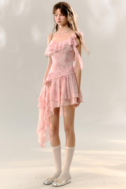 Pink Butterfly Dreams Streamer Dress