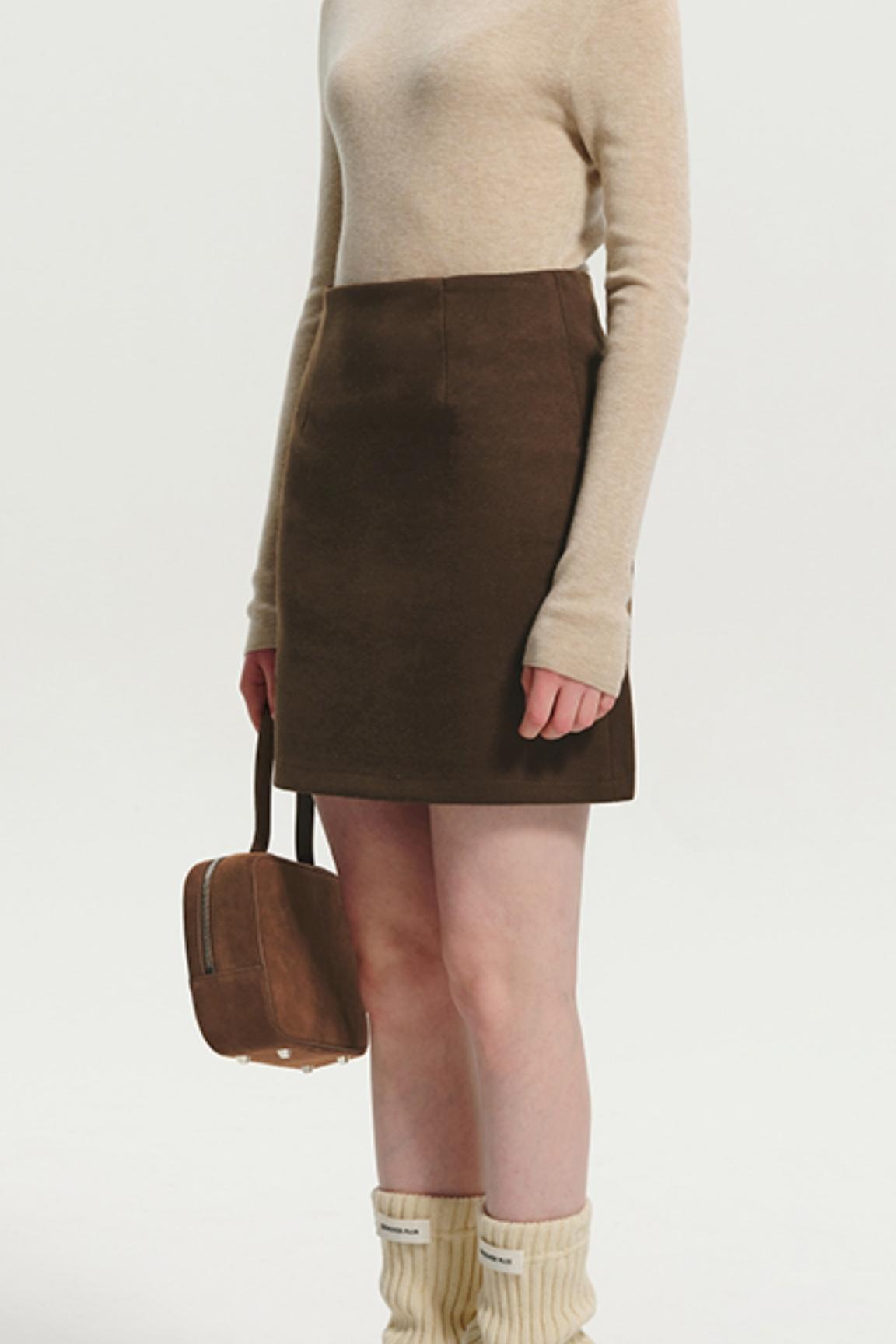 Versatile A-Line Wool Short Skirt