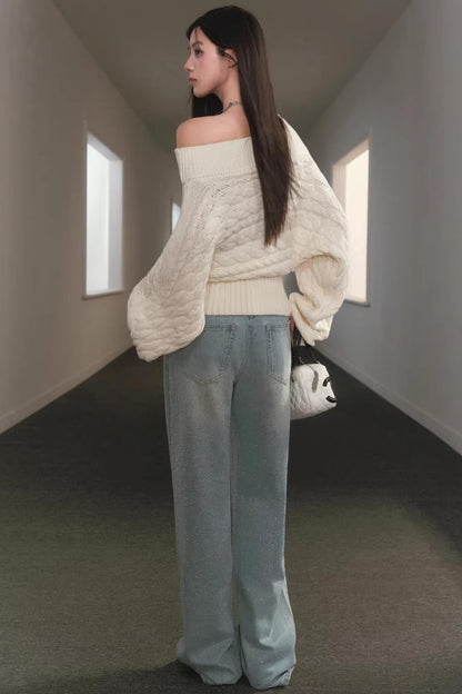 Starry Sky Rhinestone Jeans