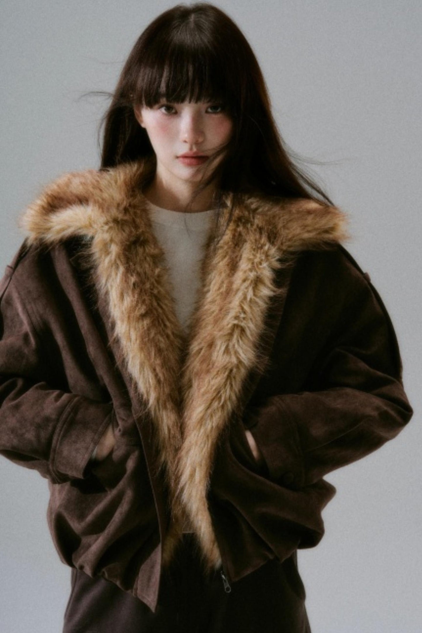 Plush Suede Bud Coat