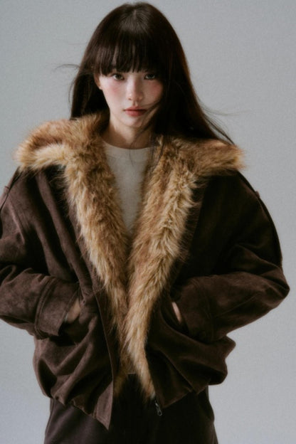 Plush Suede Bud Coat