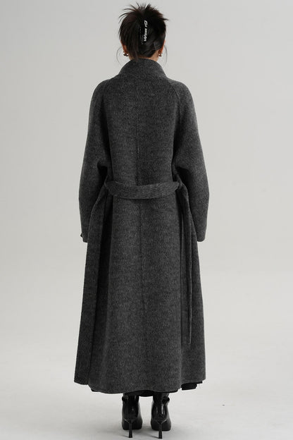 High Neck Wool Coat