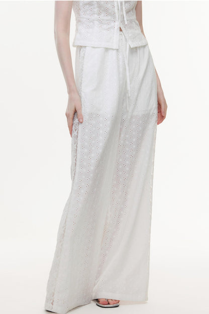 Lace Embroidered Two-Piece Set-Up