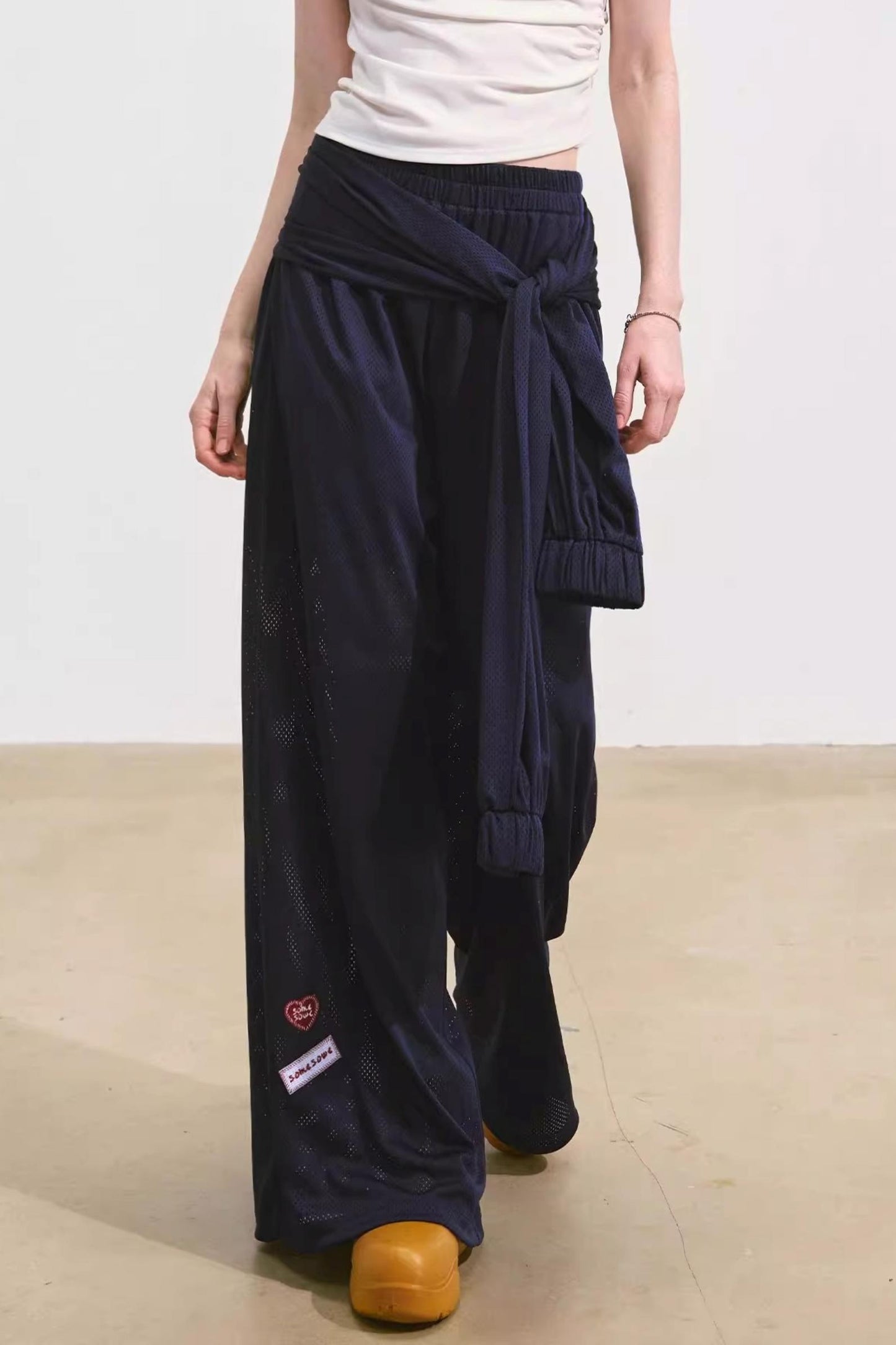 Airy Linen Wide-Leg Pants