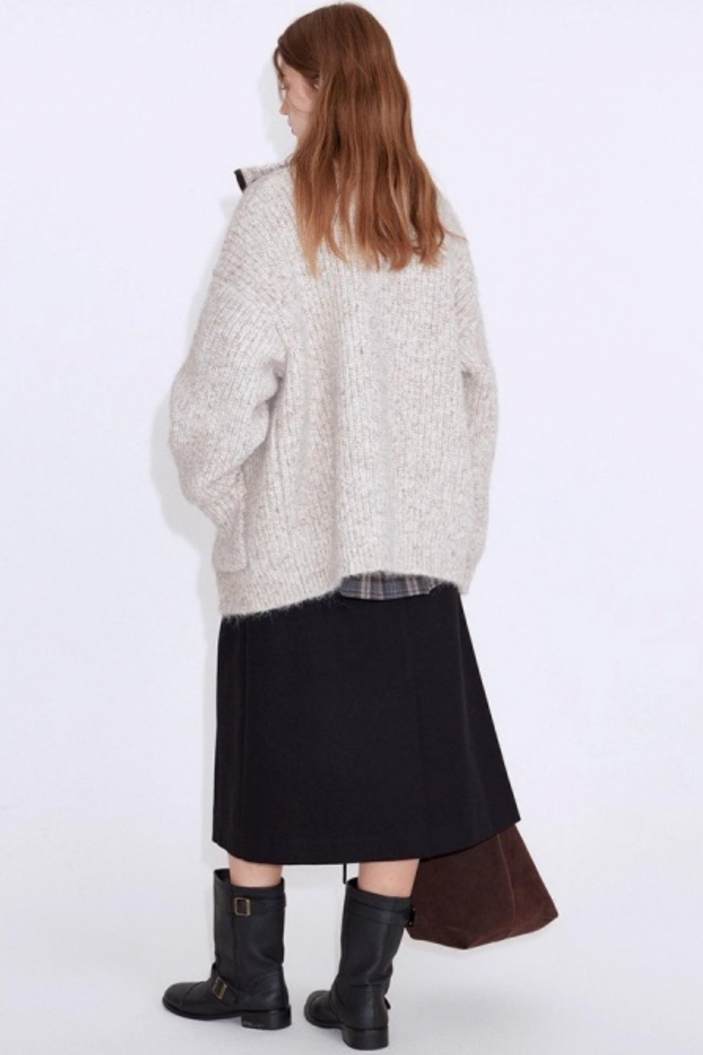 Variegated Wool Knit Jacket