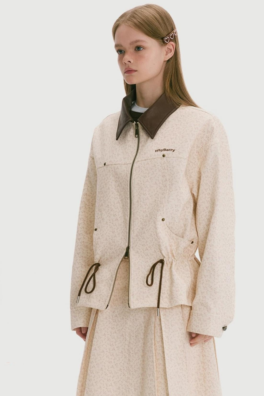 Wild Strawberry Drawstring Jacket