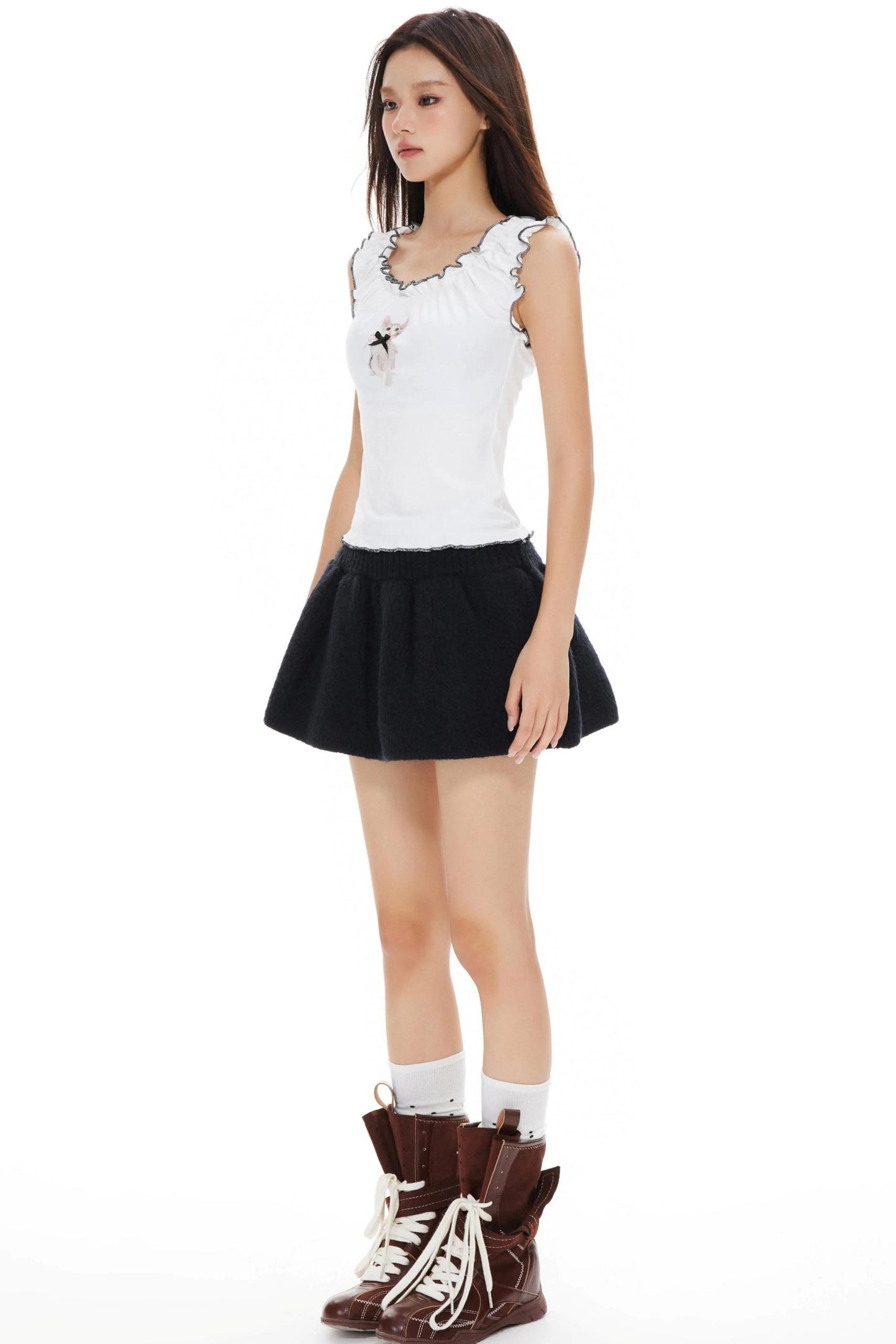 Girly White Camisole