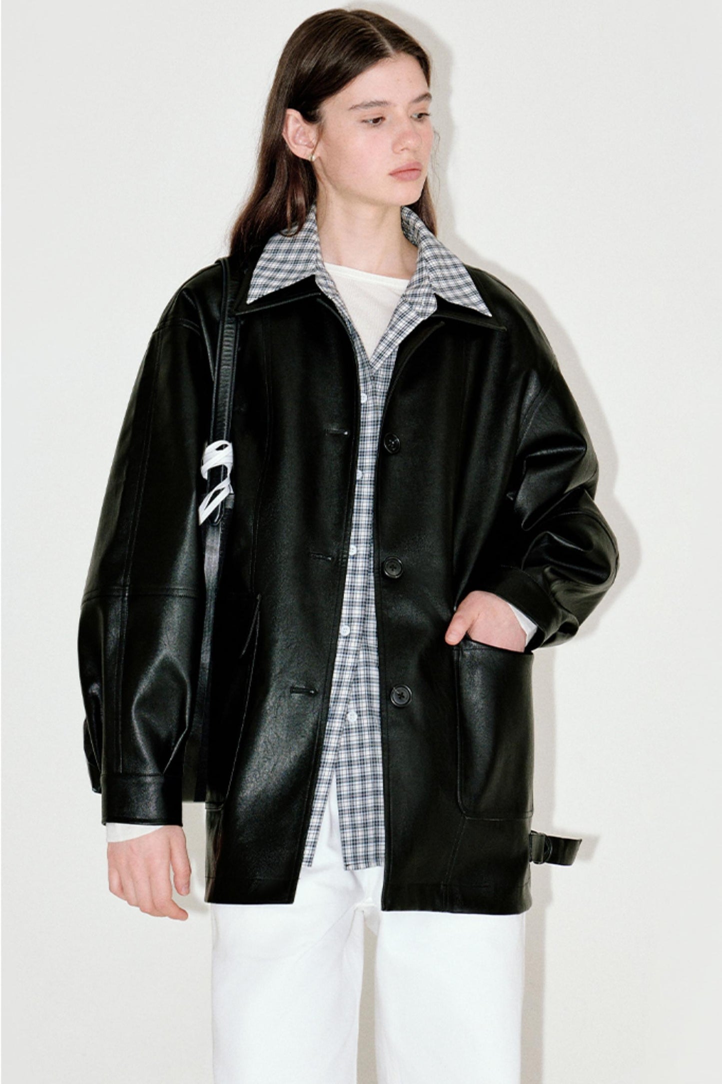 Versatile Retro Leather Jacket