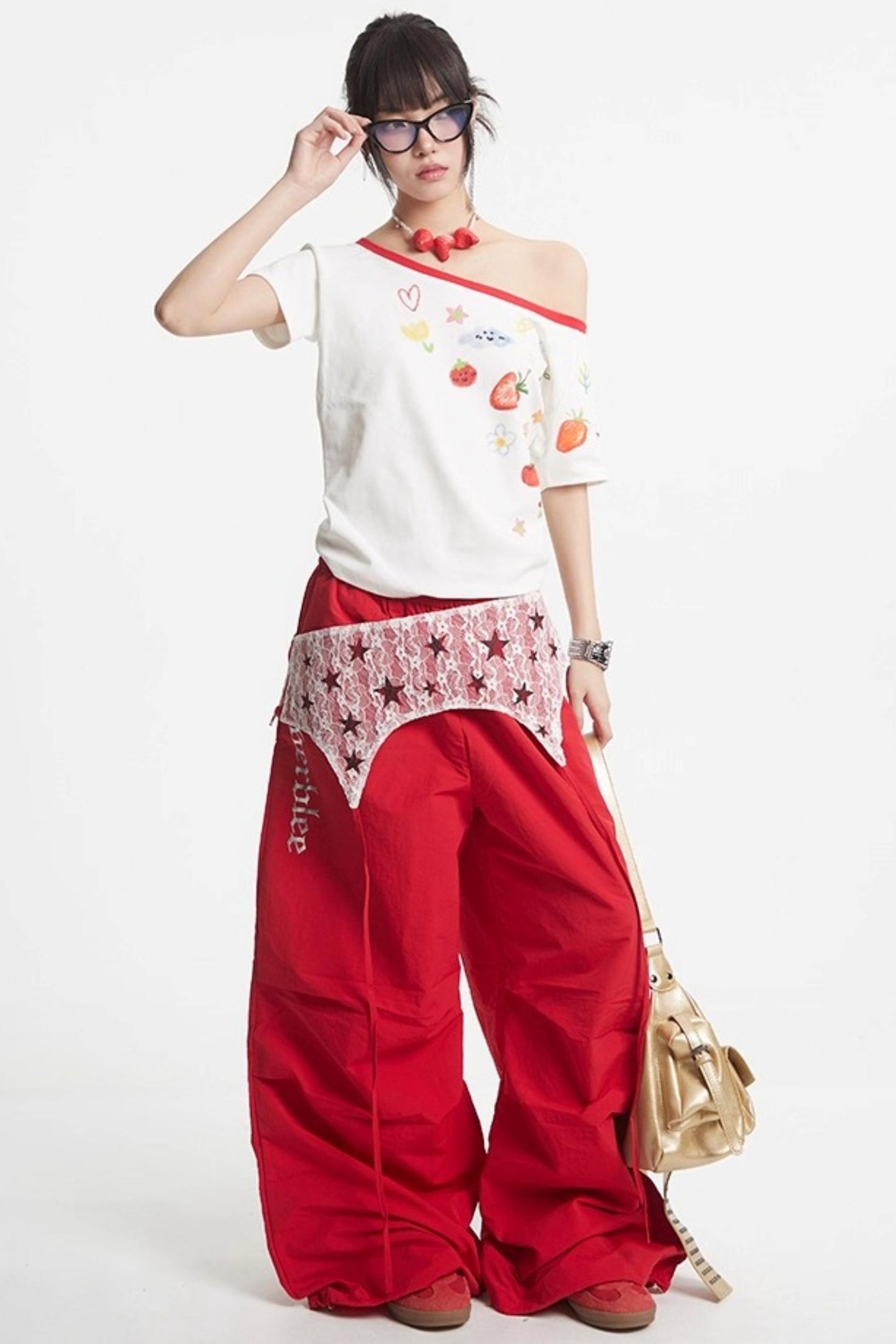 Lace Paratrooper Pants