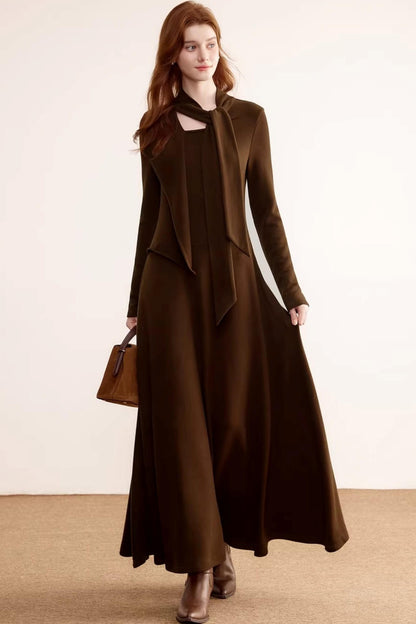 German Velvet Ruffle Dress