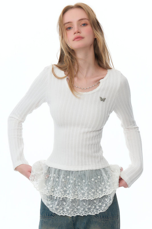 Niche Design Chain Lace Base Layer Top 