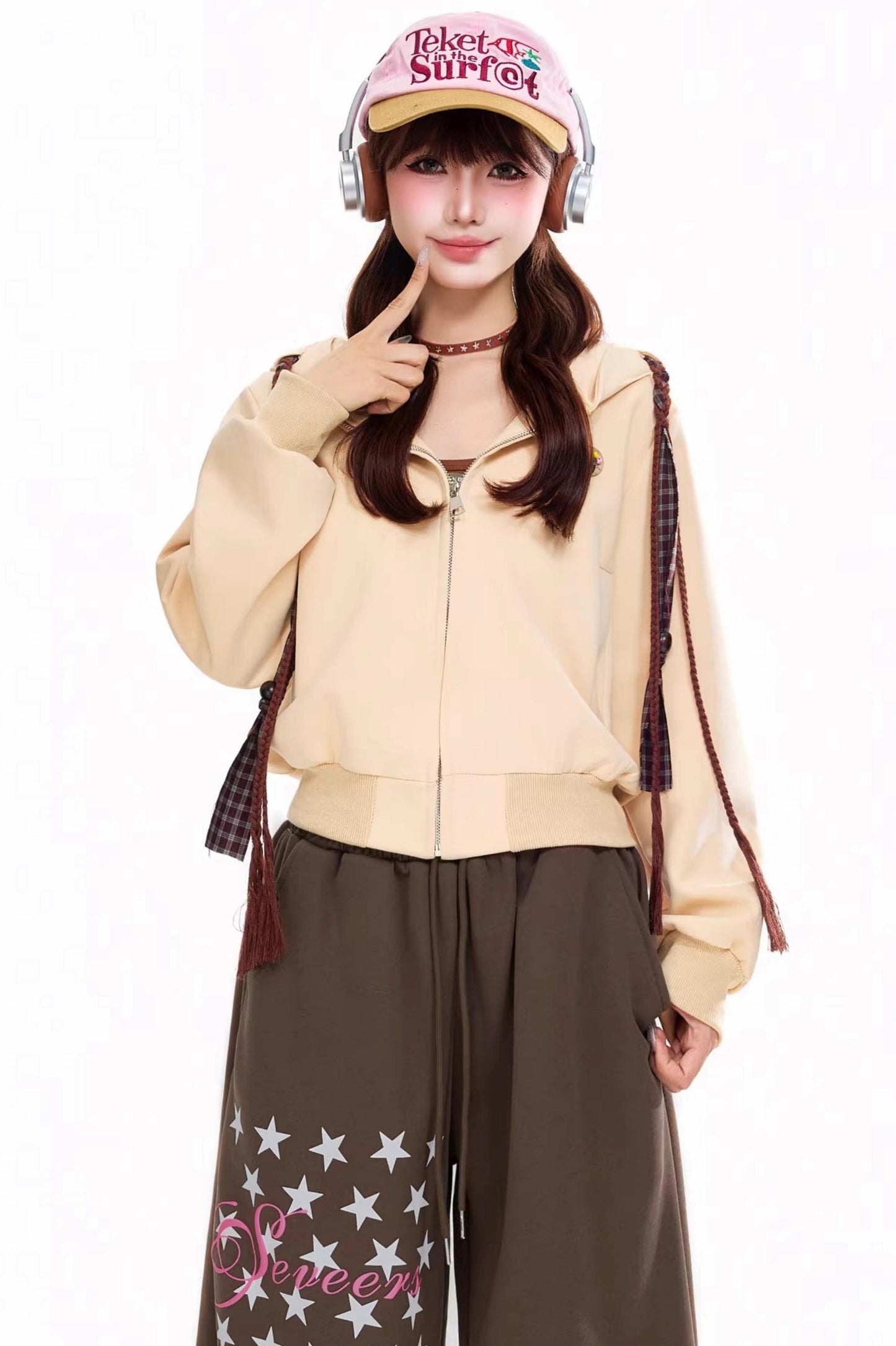 Retro Hooded Cardigan Jacket