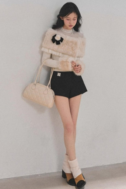 Whispering Snow Lace Top Set