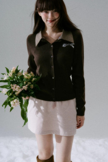 Miao-Style Wool Cardigan Sweater