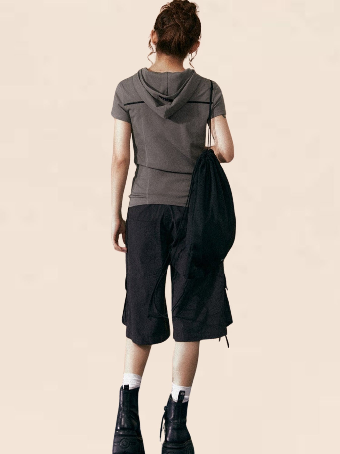 Short Sleeve Casual Hooded T-shirt