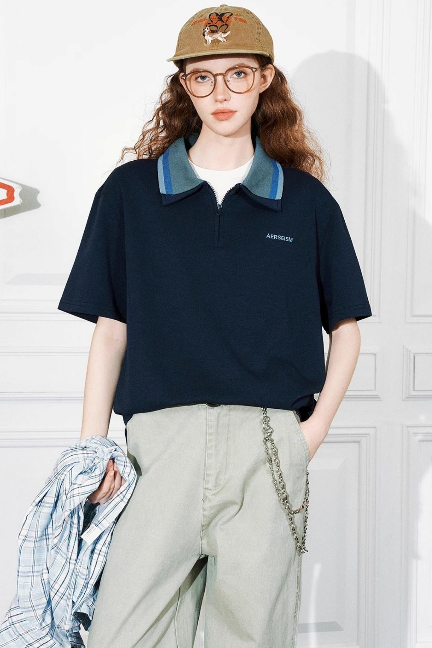 Color Block Polo Tee