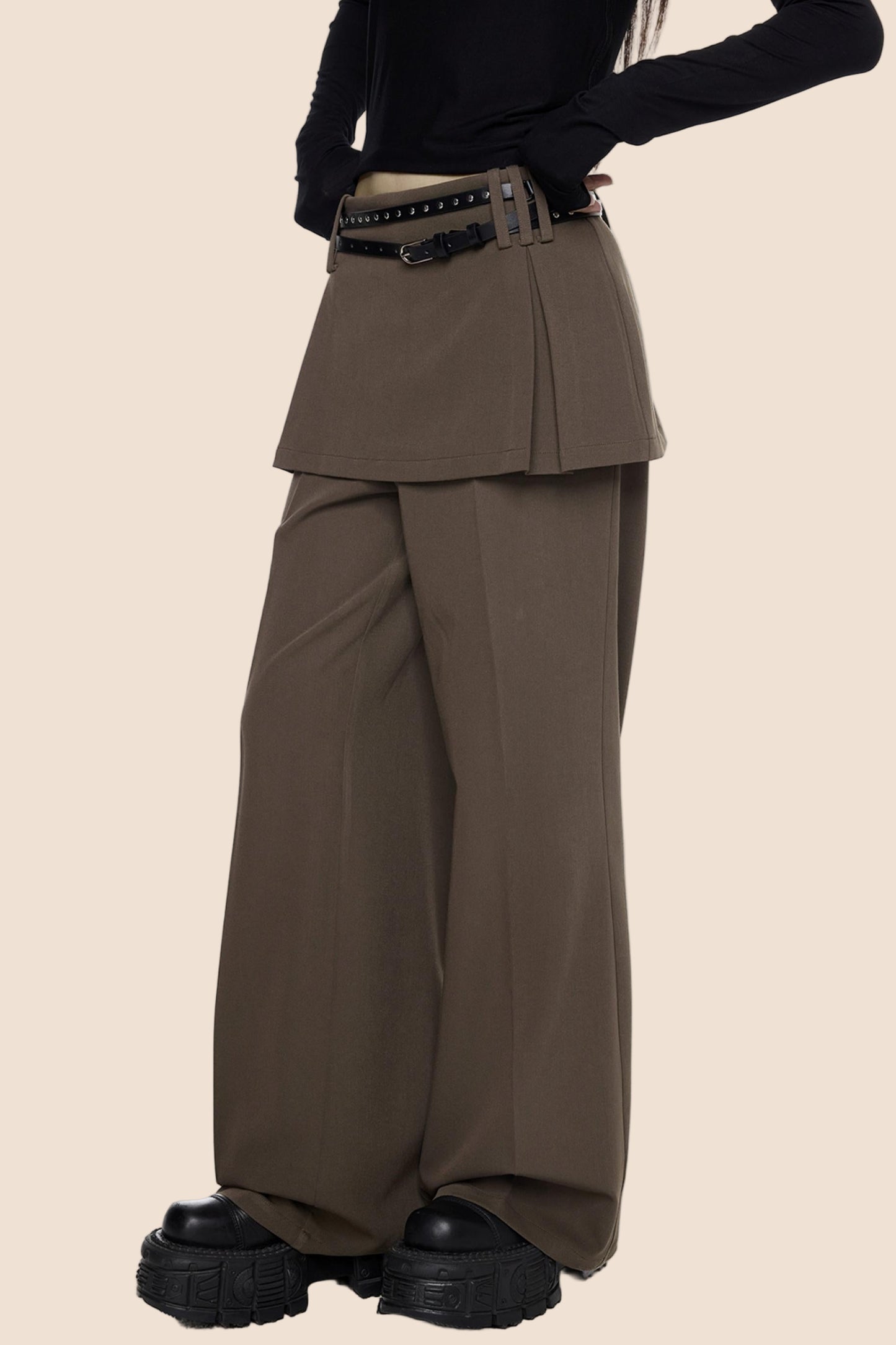 Straight High Waist Pants
