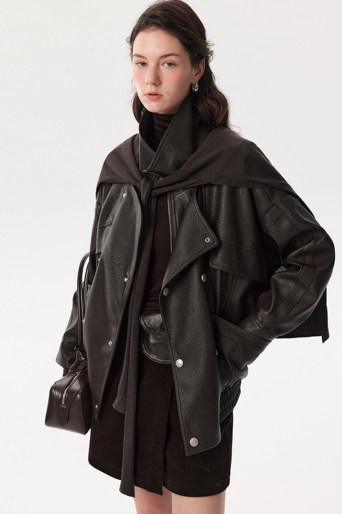 Heavy-Duty Pebbled Leather Jacket