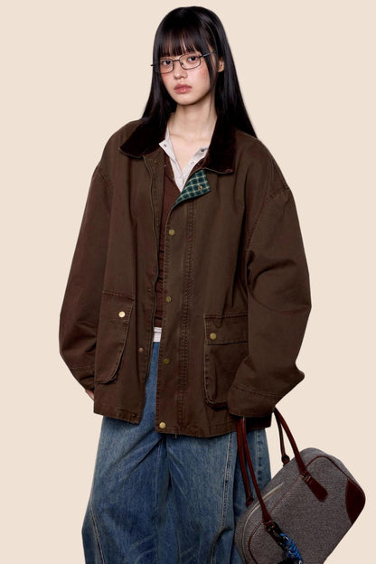 Vintage Cargo Lapel Jacket