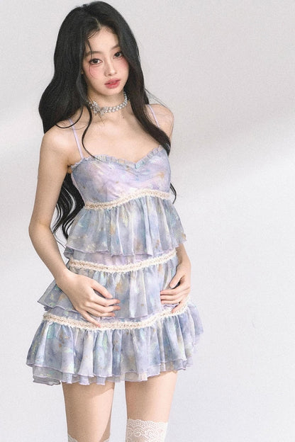 Halter Floral Elegance Dress