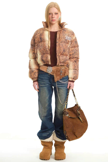 Retro Leopard Cotton Jacket