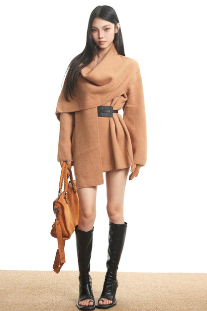 Korean Long Sleeve Knit Sweater Jacket