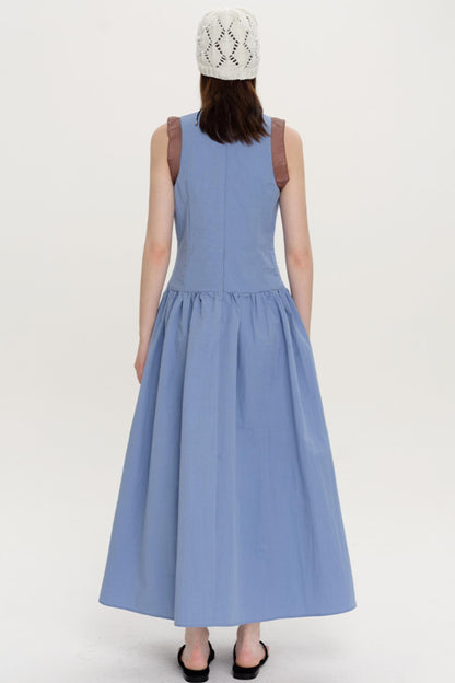 Roman Colorblock Yarn Dress