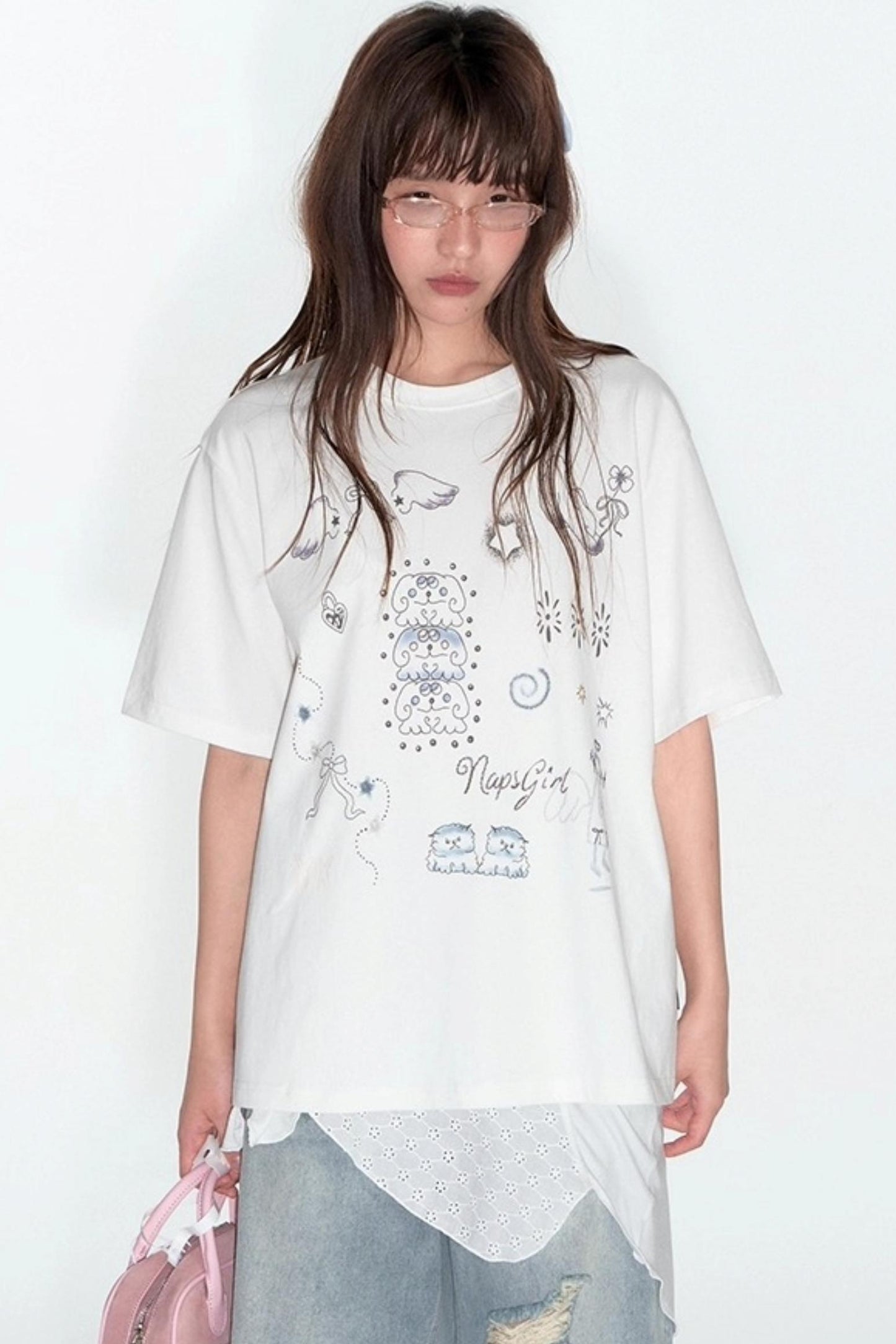 Summer Hand-Painted Cotton Top