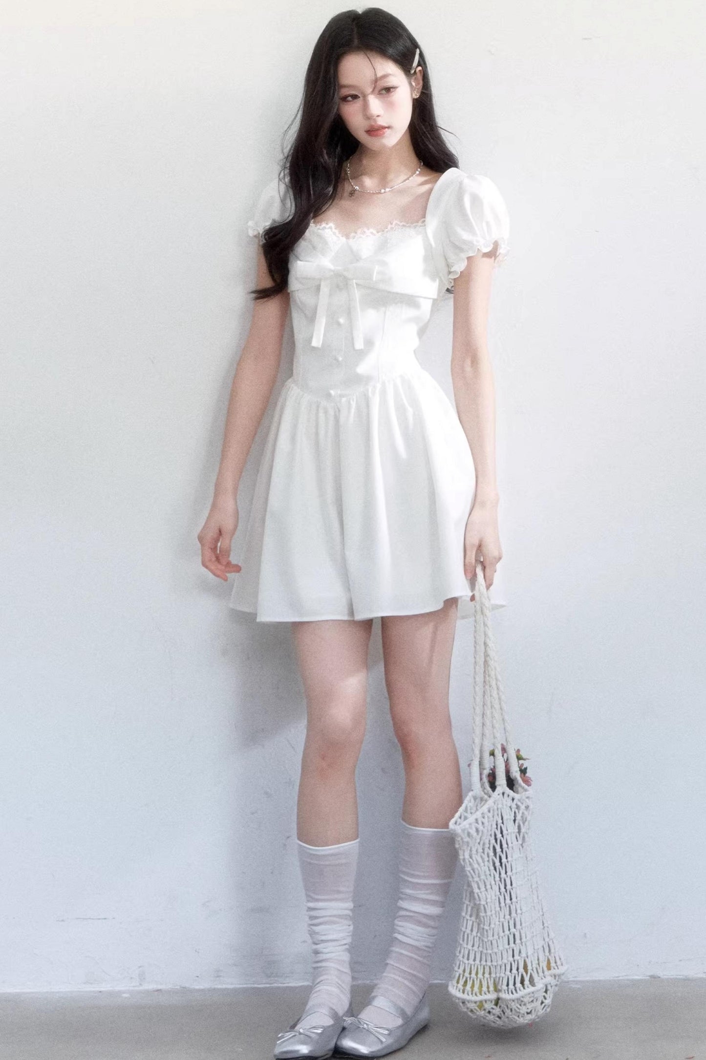 Sweet Bow Slim Dress