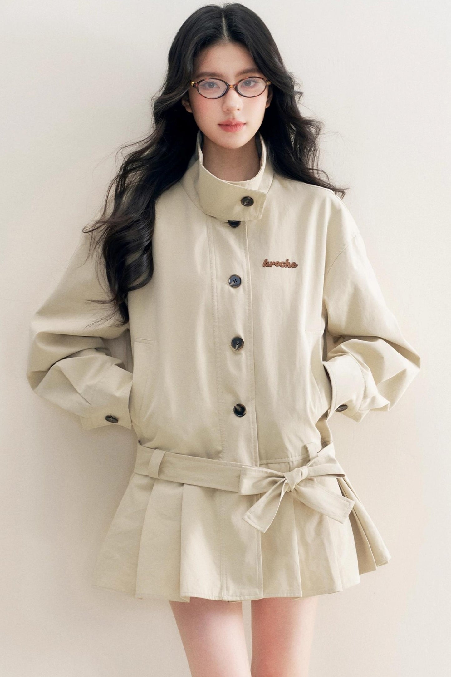 Geek Chic Lace Trench Coat