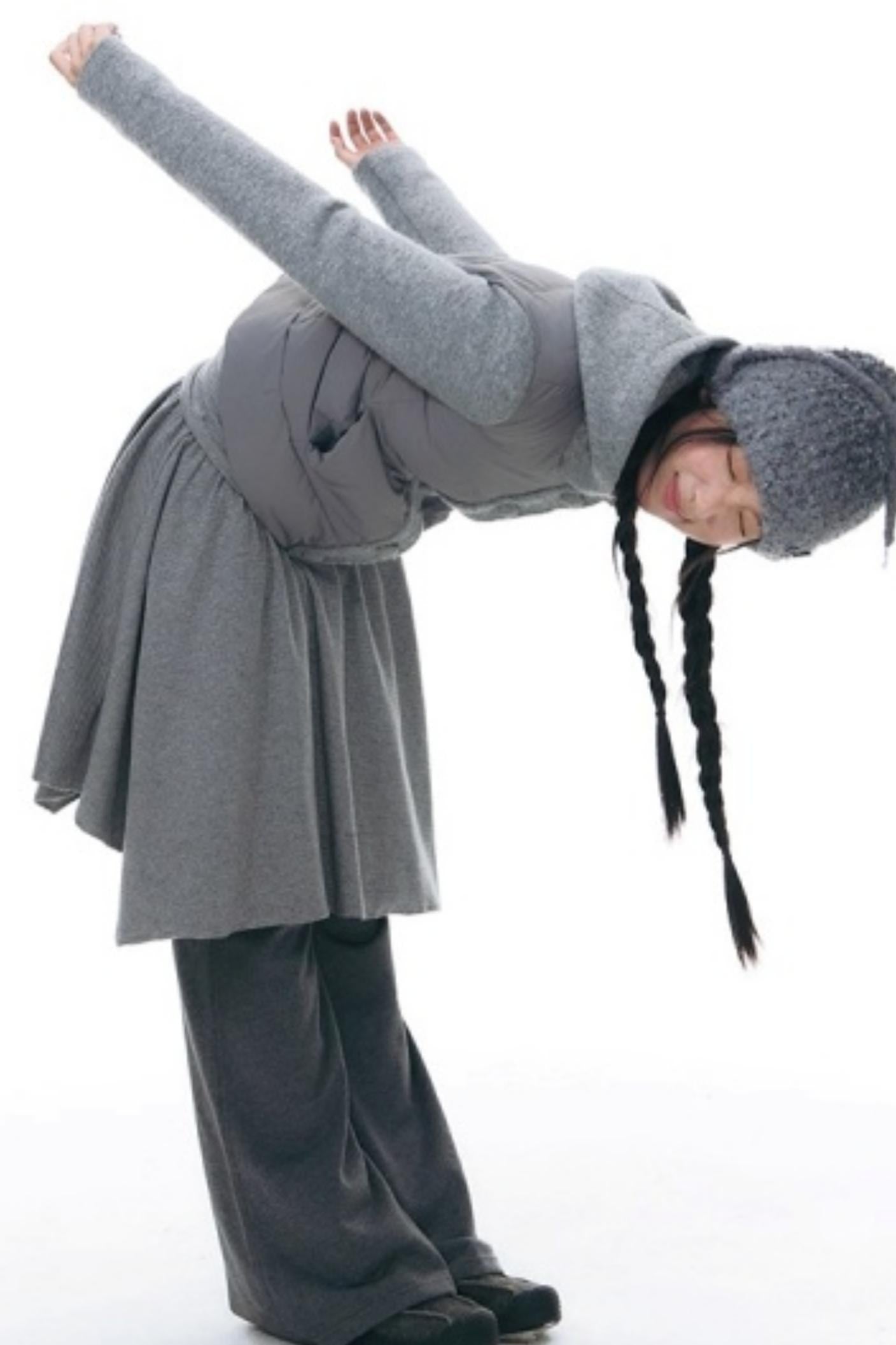 Patchwork Cropped Down Jacket