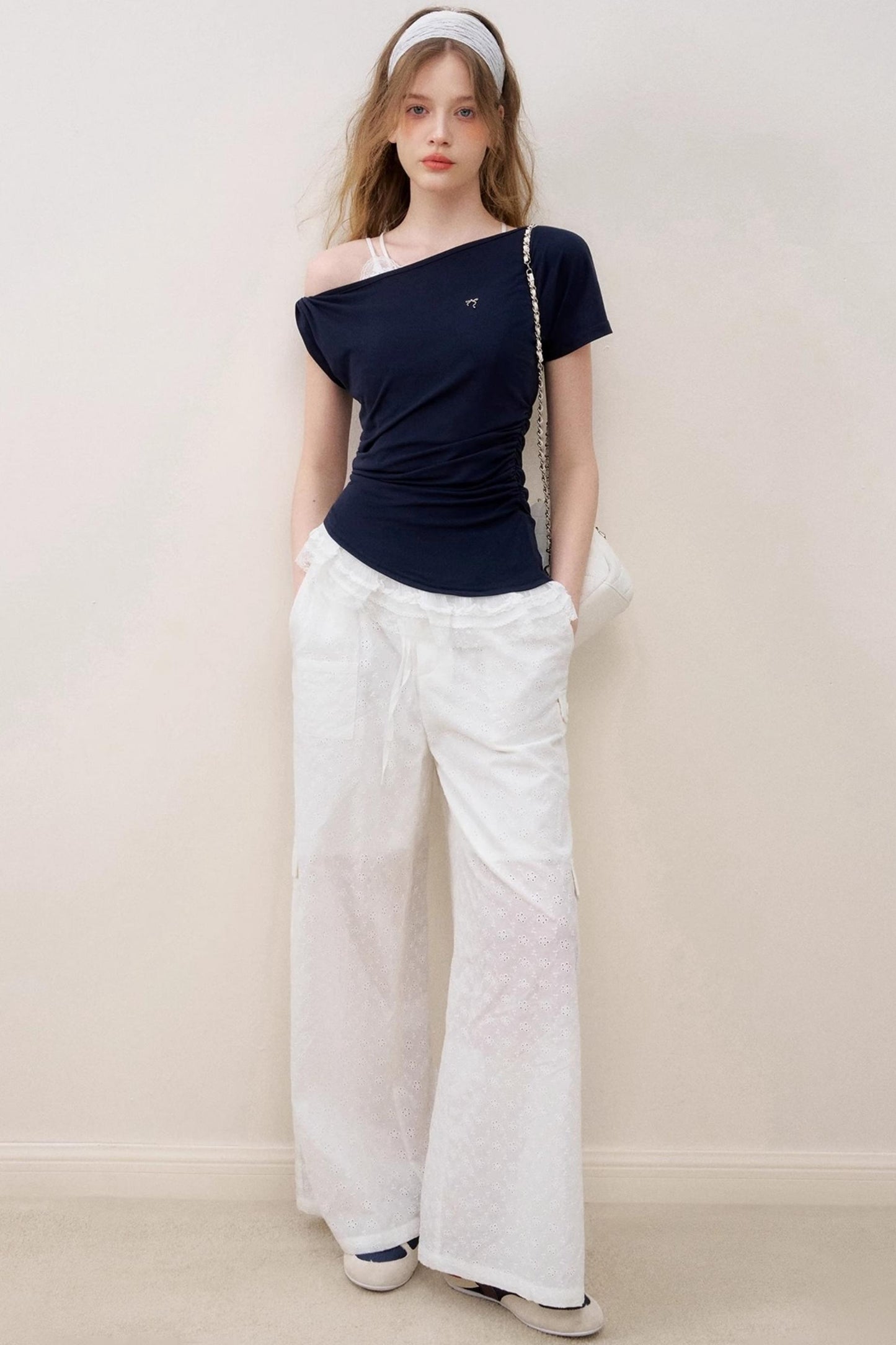 Lace Embrace Wide Leg Trousers