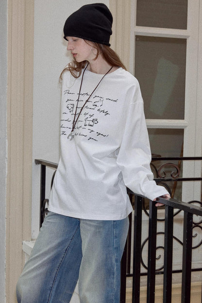 Cotton Printed Long Sleeve T-Shirt